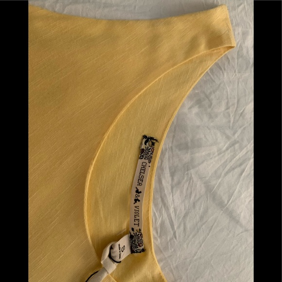 Tops, CHELSEA & VIOLET, size S, color yellow - Picture 3 of 3